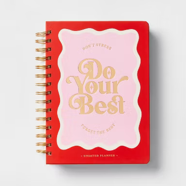 Twin Wire 6"x8" Planner with Elastic Closure Bright - up&up™ – Image 1
