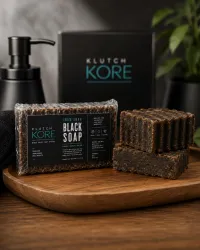 African Black Soap Bars (2-Pack) – Image 1