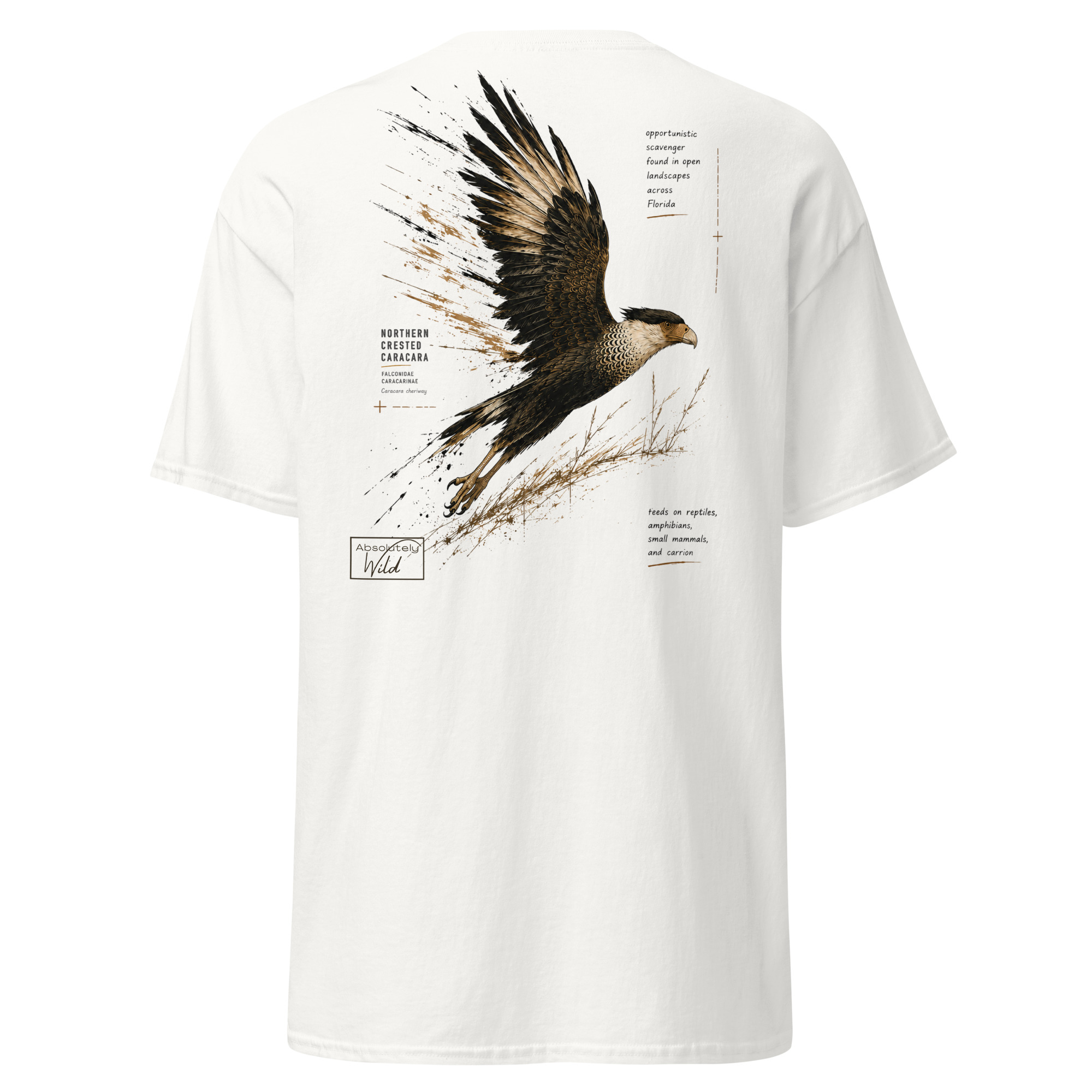 Northern Crested Caracara Absolutely Wild Tee – Image 2