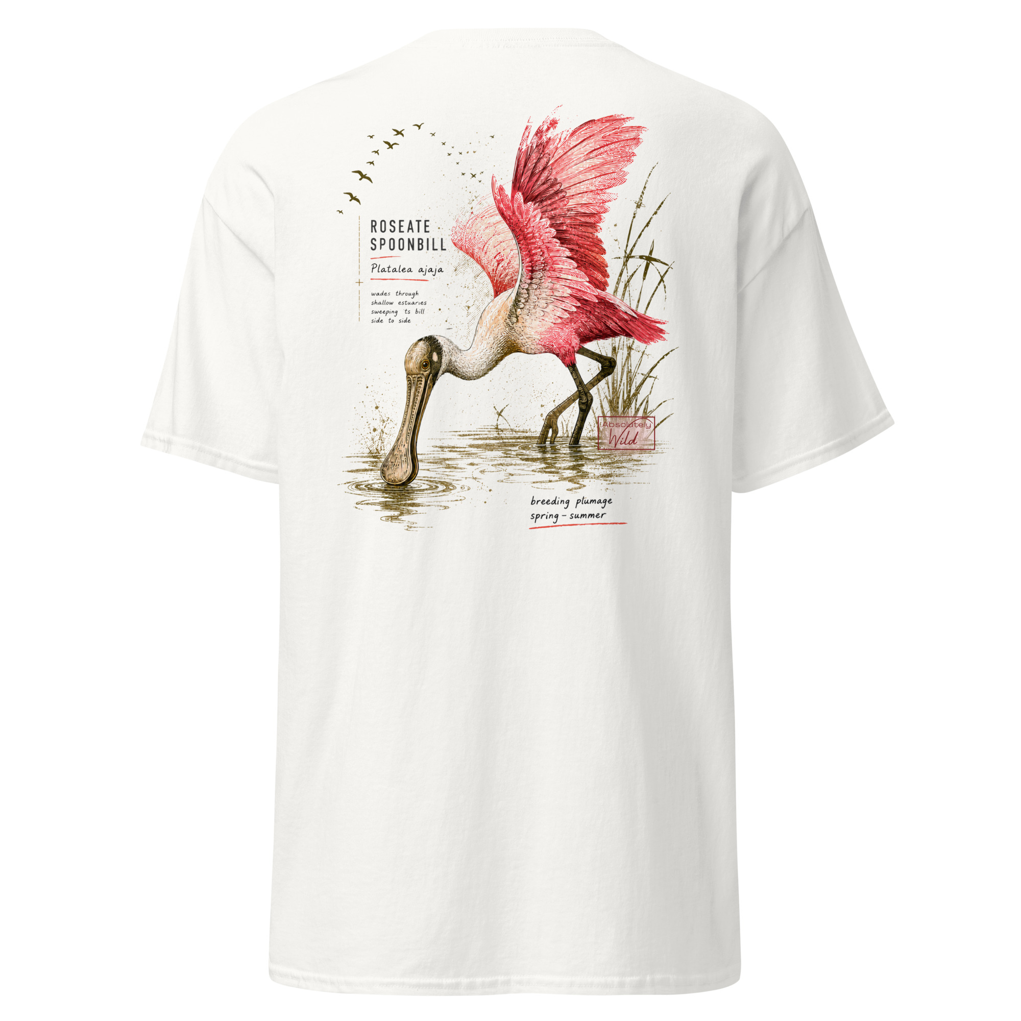 Roseate Spoonbill Absolutely Wild Tee – Image 2