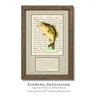 Largemouth Bass Signature Proof – Image 2