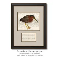 Green Heron Signature Proof – Image 2