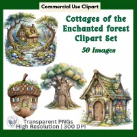 Cottages of the Enchanted Foresst – Image 1