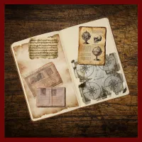 Dark Academia Antique Papers Bundle, Aged Documents Clipart Set, Gothic Journal Elements – Image 3