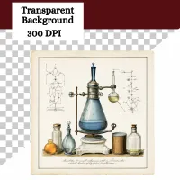 Dark Academia Academic Illustrations, Vintage Scientific Clipart, Antique Study, Botanical and Celestial Art – Image 2