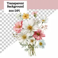 Watercolor Floral and Botanical Clipart PNG Bundle | Flowers and Greenery Graphics | Commercial Use | CC-4 – Image 2