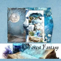 Whimsical Forest Fantasy Junk Journal Pack – Printable Ephemera & Elements Bundle – Image 2