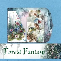 Whimsical Forest Fantasy Junk Journal Pack – Printable Ephemera & Elements Bundle – Image 3