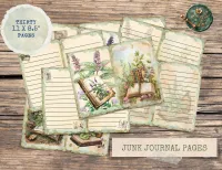 Herbalist Junk Journal Pages: Vintage Botanical Ephemera (Digital Download, 30-Pack) – Image 4