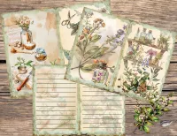 Herbalist Junk Journal Pages: Vintage Botanical Ephemera (Digital Download, 30-Pack) – Image 3