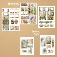 Herbalist Junk Journal Kit | Folios, Pockets, Tags, Ephemera & Cards | Printable Digital Download  – Image 5
