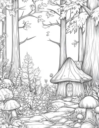Enchanted Forest Adult Coloring Book – Image 2