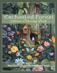 Enchanted Forest Adult Coloring Book – Image 1