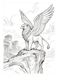 Guardians of the Mythic Realm Adult Coloring Book – Image 5
