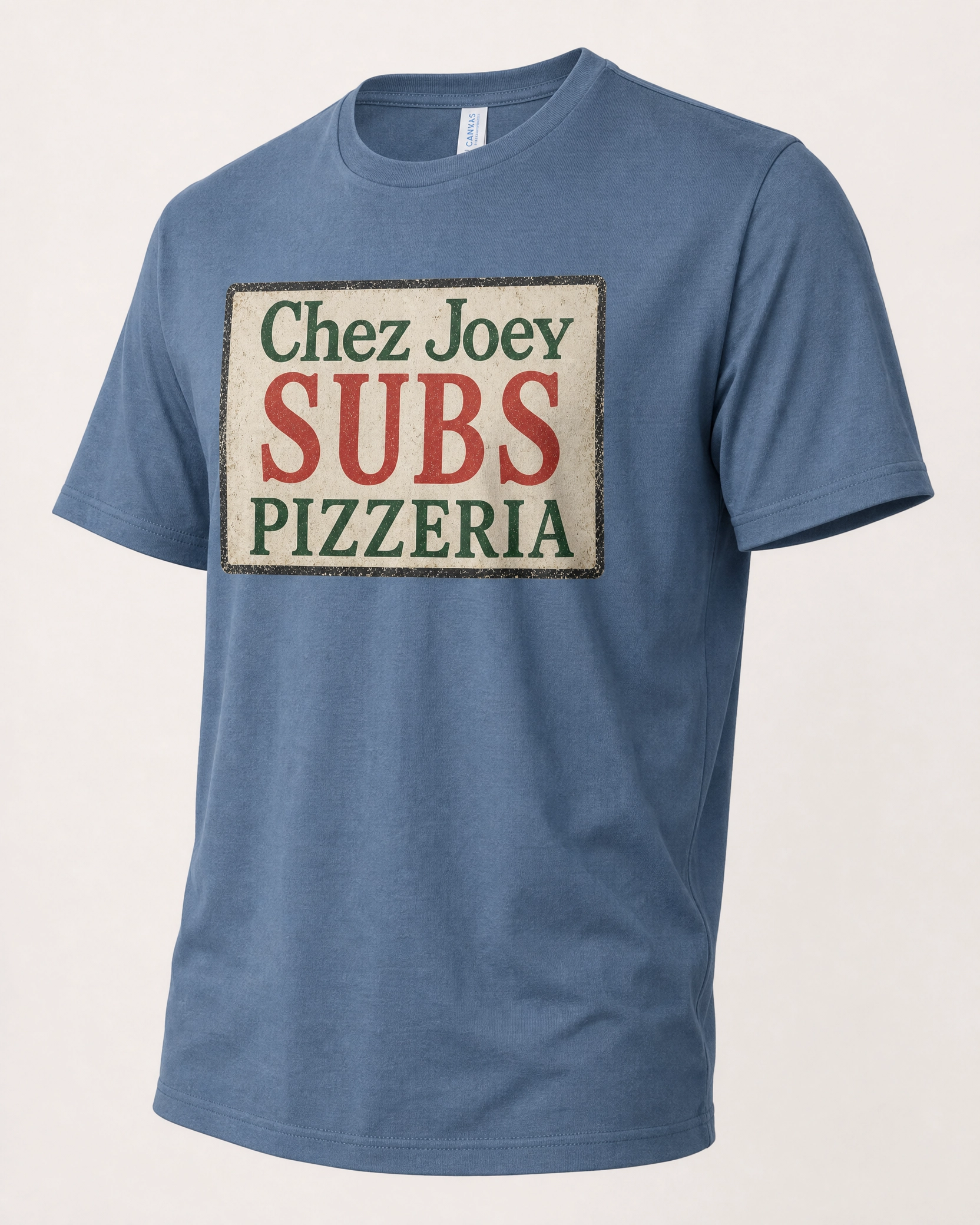 Chez Joey Subs Tee – XXL, Indigo Blue