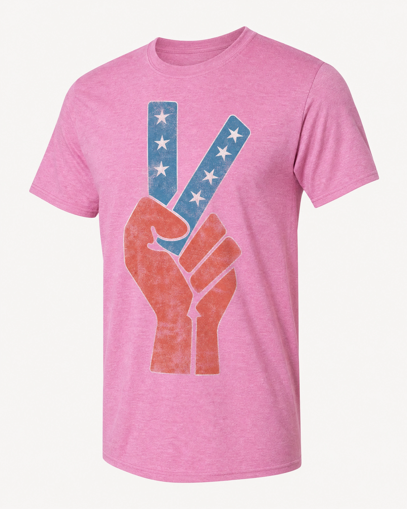 Peace Fist Tee – S, Light Orchid