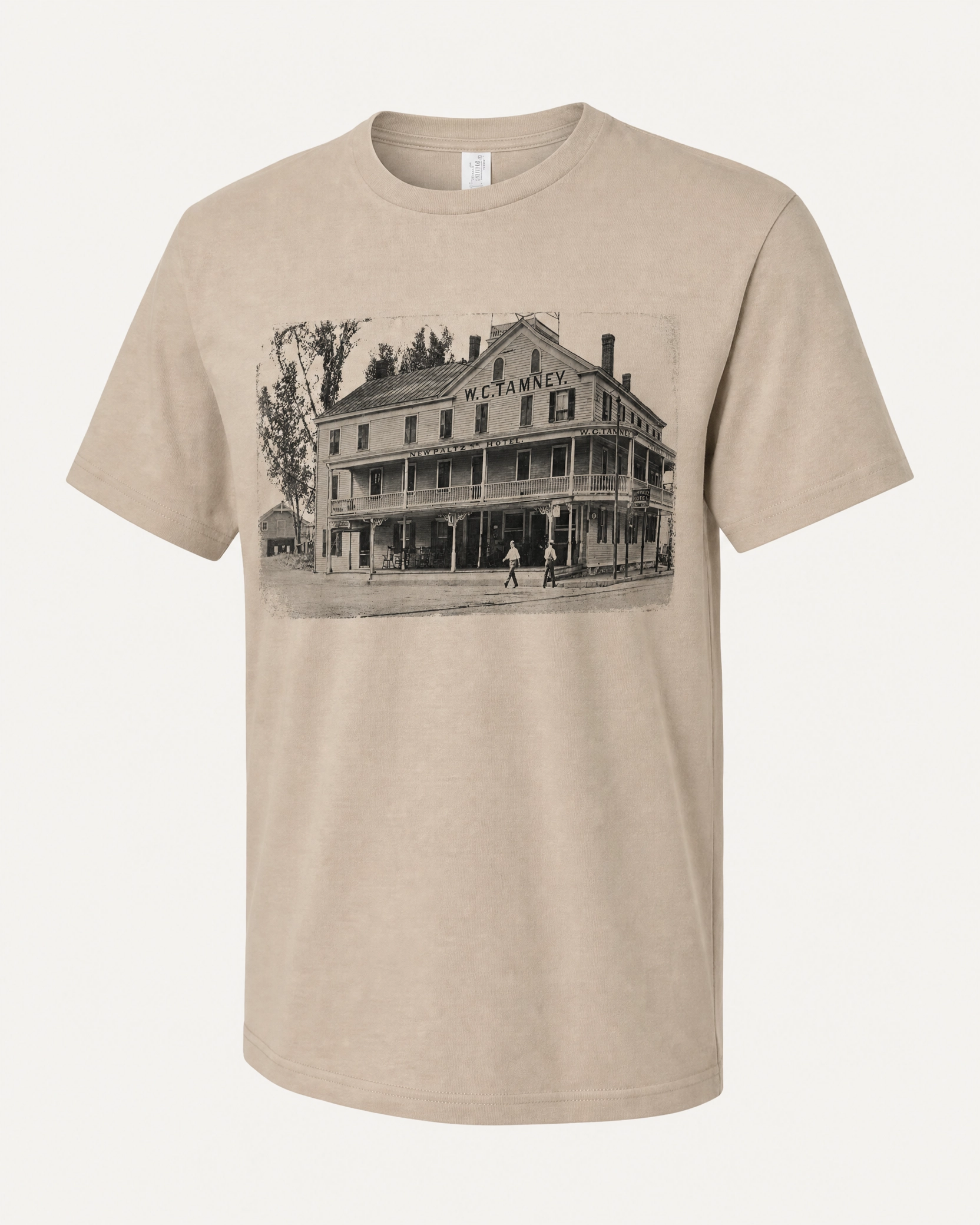 New Paltz Hotel Tee "W.C. Tamney" – XXXL, Sand