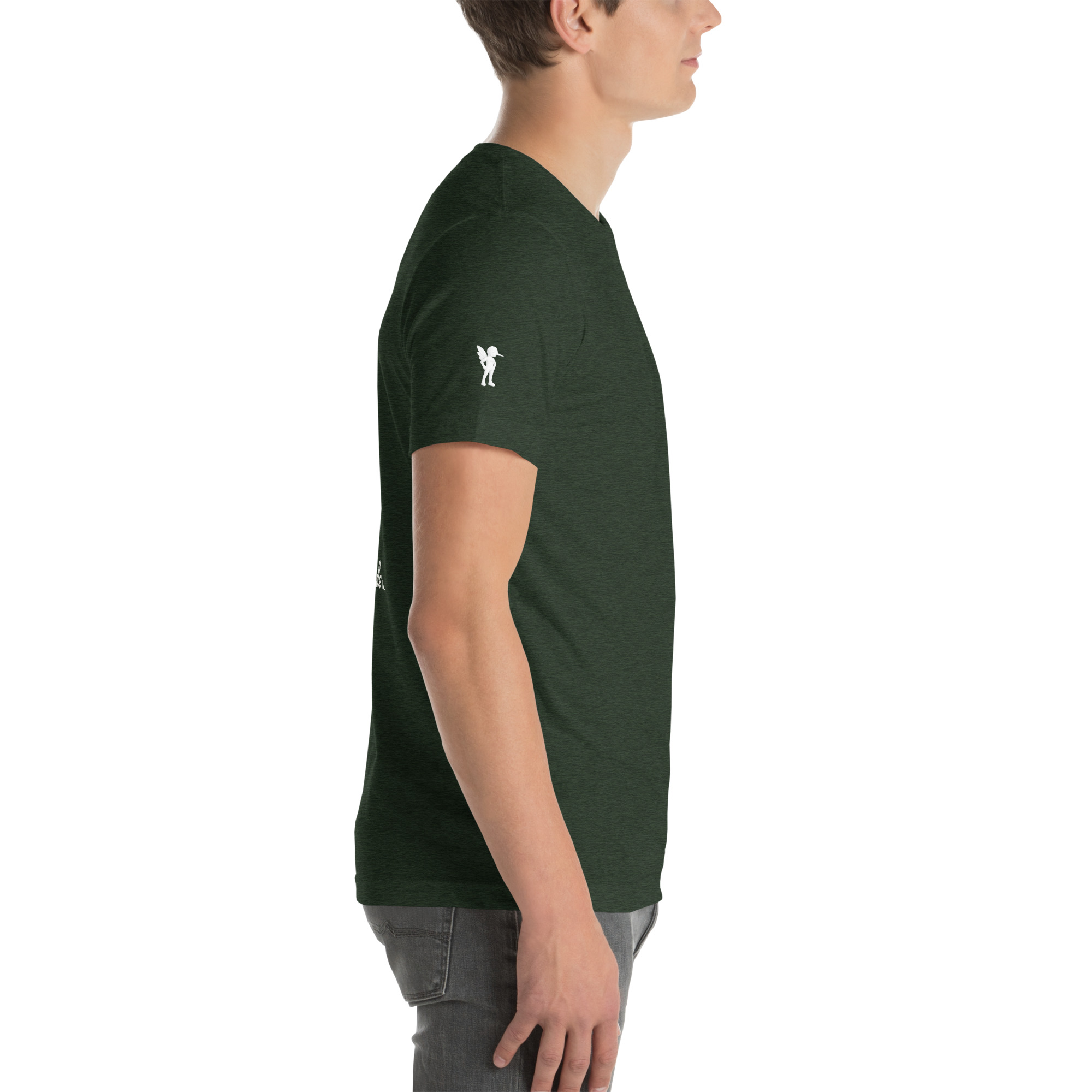 Unisex Basic t-shirt | White Logo – Image 13