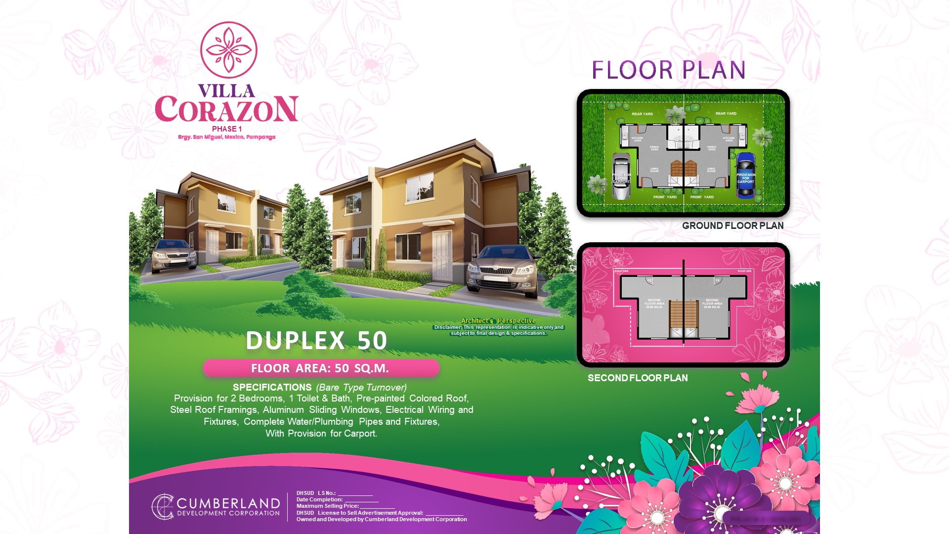 VILLA CORAZON DUPLEX 50 SQ.M IN MEXICO PAMPANGA – Image 1
