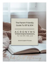 IEP & 504 Acronym Guide: A Parent-Friendly Plain-English Reference – Image 1
