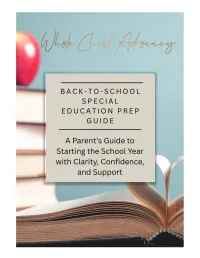 Back-to-School Special Education Prep Guide: Start the School Year with Clarity, Confidence, and Support – Image 1