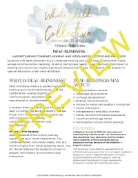 Deaf-Blindness Parent Guide: Understanding Combined Hearing and Vision Needs, Access, and Progress – Image 1