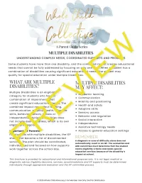Multiple Disabilities Parent Guide: Understanding Complex Needs, Coordinated Supports, and Progress – Image 1