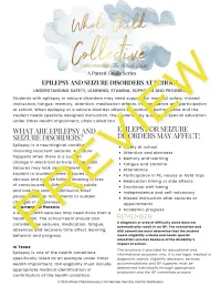 Epilepsy & Seizure Disorders Parent Guide: Understanding Safety, Learning, Stamina, Supports, and Progress – Image 1