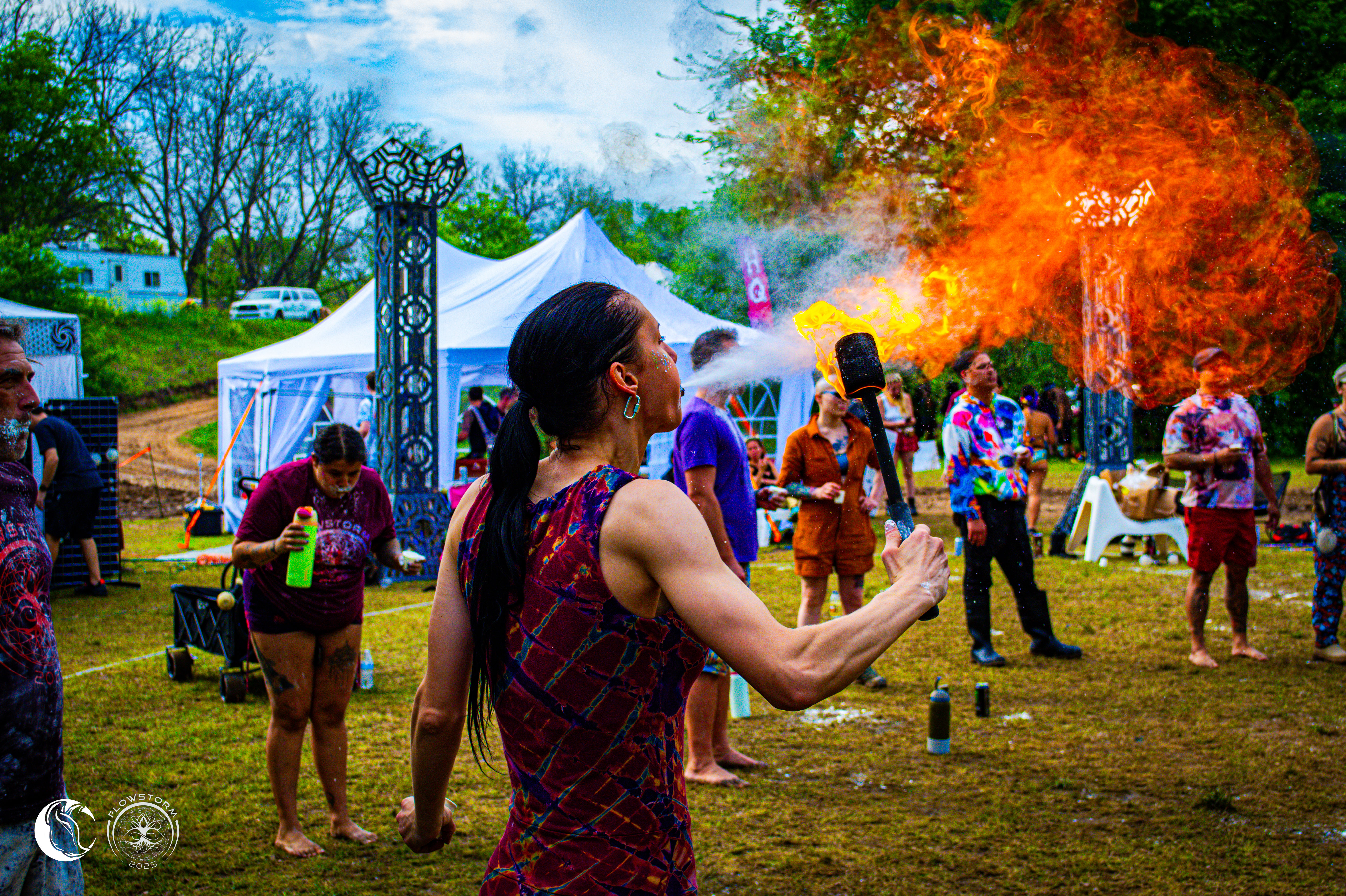 Flint Creek, OK - 7/26-27 - Cornstarch fire breathing workshop – Image 4
