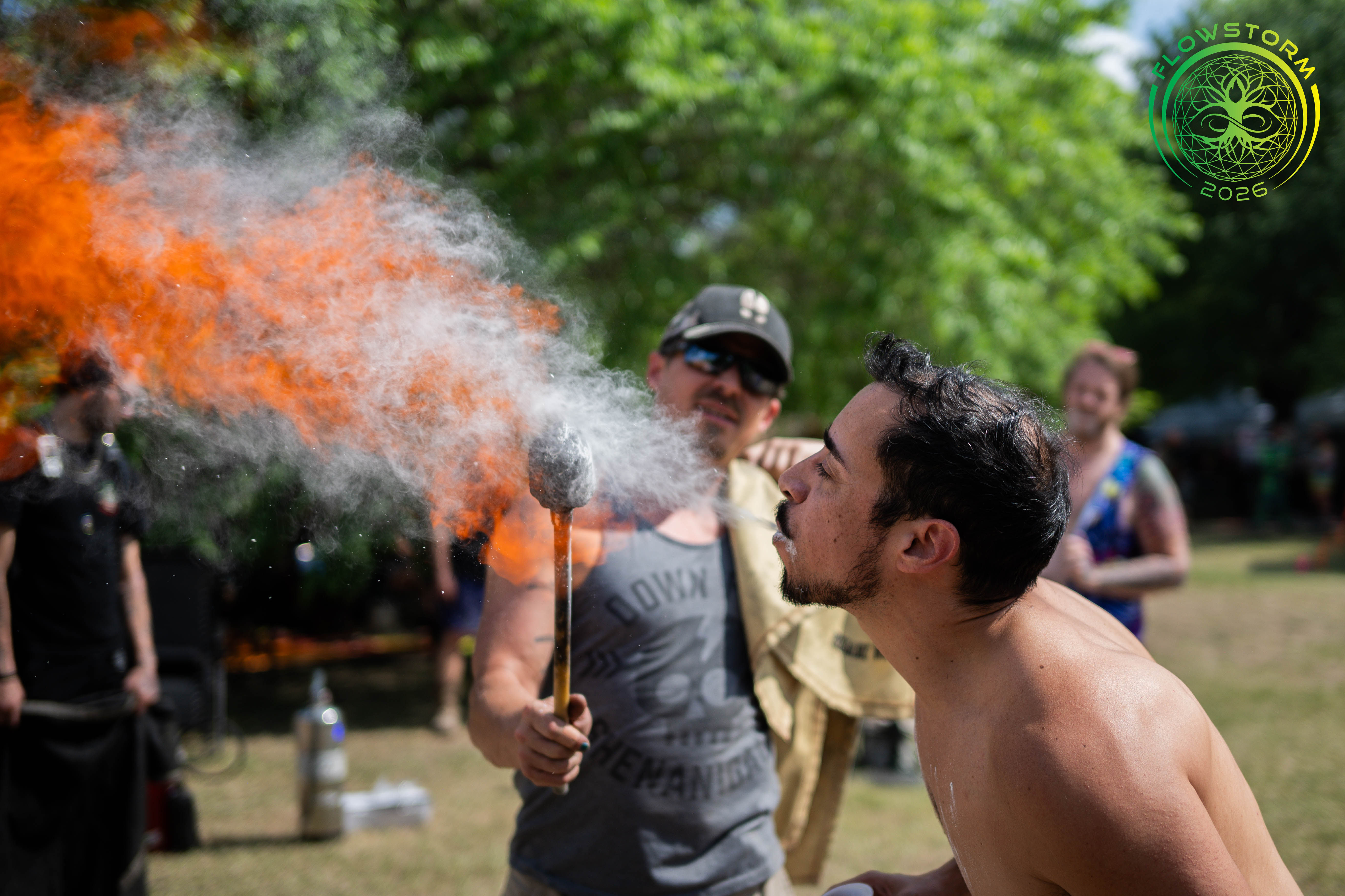 Flint Creek, OK - 7/26-27 - Cornstarch fire breathing workshop – Image 8