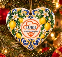 Chef Luigi's Holiday Ornament (Heart) – Image 1