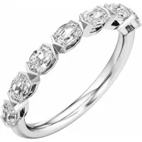 14K White Gold 2 1/4 CTW Lab-Grown Diamond Anniversary Band – Image 1