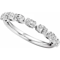 14K White Gold 2 1/4 CTW Lab-Grown Diamond Anniversary Band – Image 2