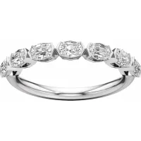 14K White Gold 2 1/4 CTW Lab-Grown Diamond Anniversary Band – Image 5