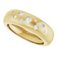 14K Yellow Gold 1/5 CTW Lab-Grown Diamond Ring Size 7 – Image 5