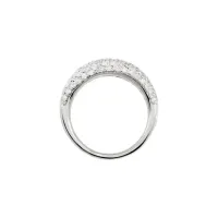 14K White Gold 1 1/5 CTW Natural Diamond Pavé-Style Ring – Image 3