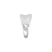 14K White Gold 1 1/5 CTW Natural Diamond Pavé-Style Ring – Image 2