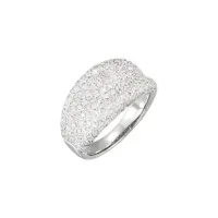 14K White Gold 1 1/5 CTW Natural Diamond Pavé-Style Ring – Image 4
