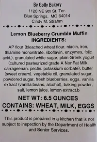 Lemon Blueberry Crumble Muffin – Image 4