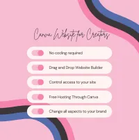 Canva Website DFY Canva Website for influencers, creators, or personal website – Image 1