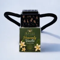 Car Diffuser Top Black | Luxury Tropical Car Air Freshener – Heavenly Vanilla