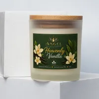 Heavenly Vanilla Natural Coconut Wax Candle 8 Oz | Warm Vanilla Scented Candle – Image 2