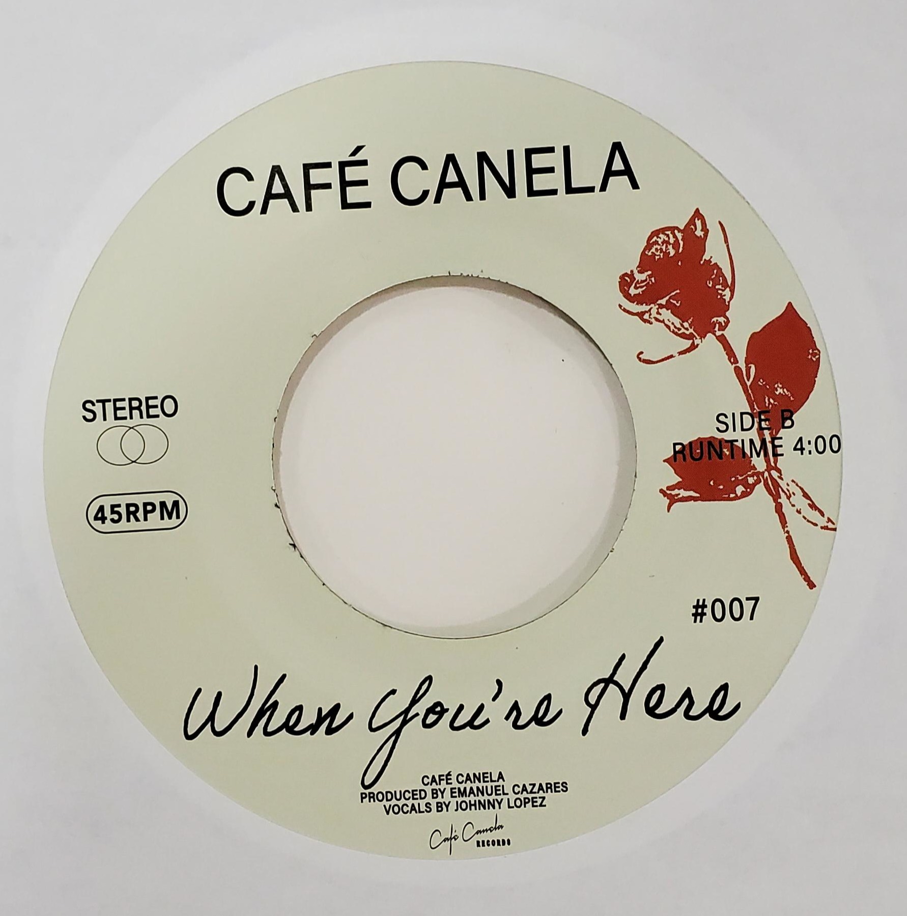 Cafe Canela - When You're Here/Secret Admirer – Black
