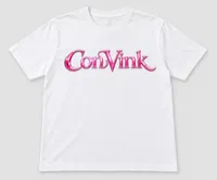 Pink Wordmark – Standard T-Shirt, M, White