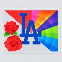 LA Rainbow & Roses — DTF Transfer Only – Image 1