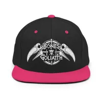 BOG Snapback Hat – Black/ Neon Pink
