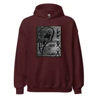 BOG Ep Art Unisex Hoodie – Maroon, XL
