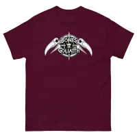 BOG Logo Unisex T Shirt – Maroon, M