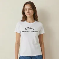 S.W.A.G. Gentleman Women’s T Shirt – S, White
