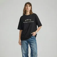 S.W.A.G. Gentleman Women’s Oversized Tee – Black, M